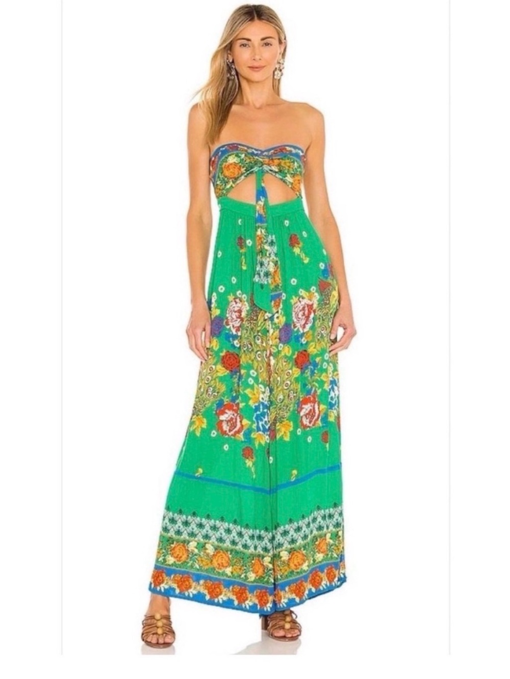 Free People Bali Birds of Paradise Jumpsuit